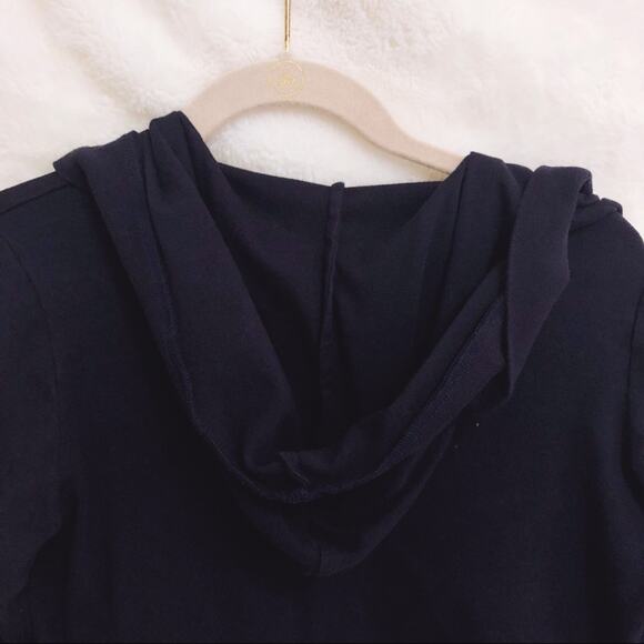 Necessities Dark Blue High Low Open Cardigan - Picture 4 of 6